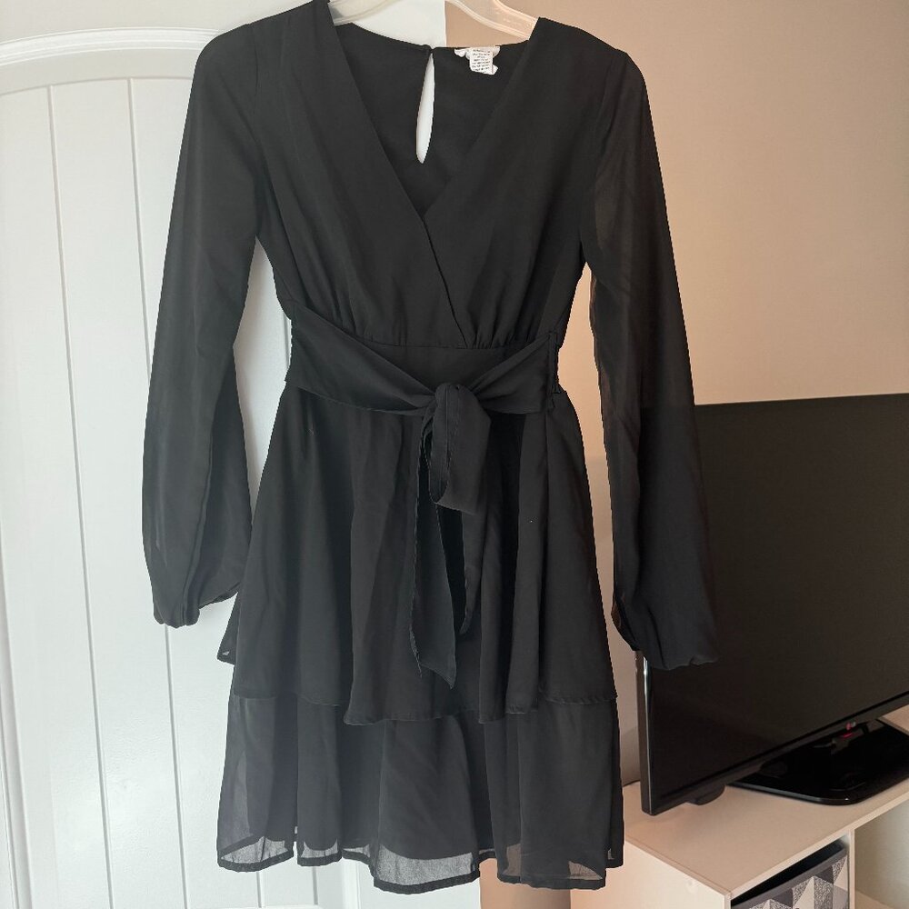 Black Dress, XS, Long sleeve